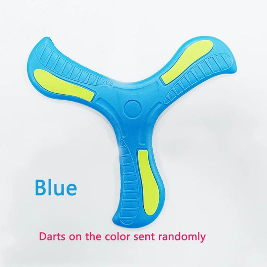 Children Boomerang Soft Three - Leaf Cross Outdoor Toy Flying Disc Adult - Kids Interactive Sports Toy for Puzzle Decompression Gift - MacroPanora