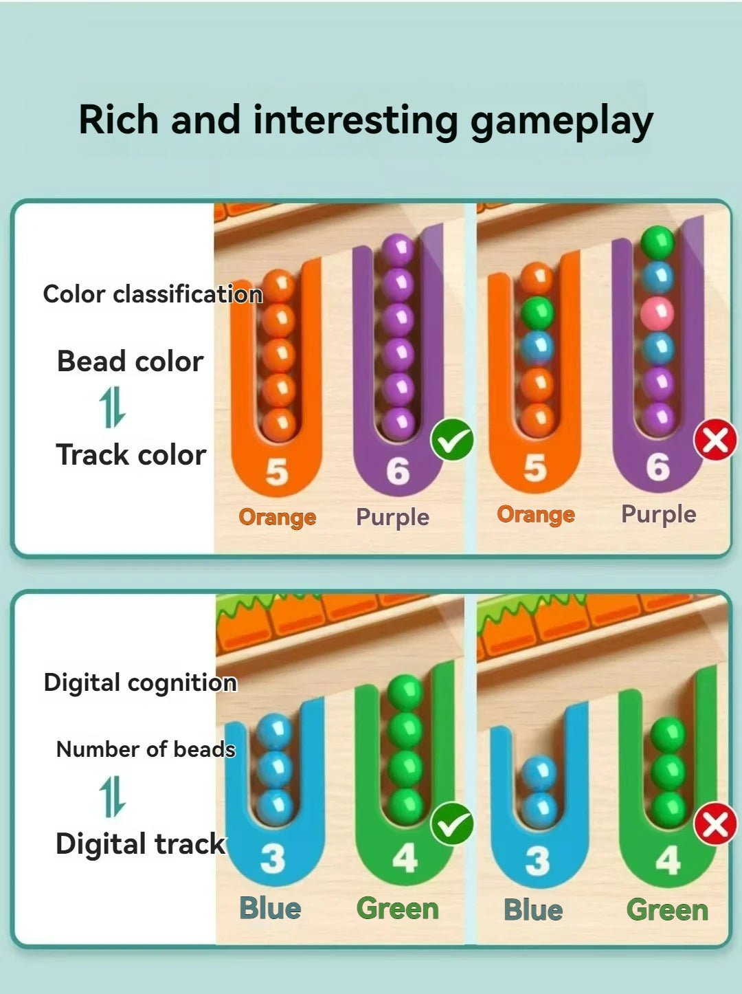 Children's Magnetic Maze Walking Ball for Concentration and Logic Development - Early Education Puzzle for Ages 3 and Up - MacroPanora