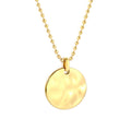 Circle Pendant Personalization Necklace - MacroPanora