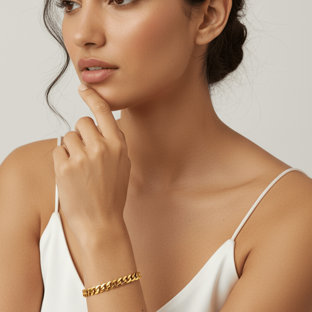 Classic Gold Cuban Bracelet - MacroPanora