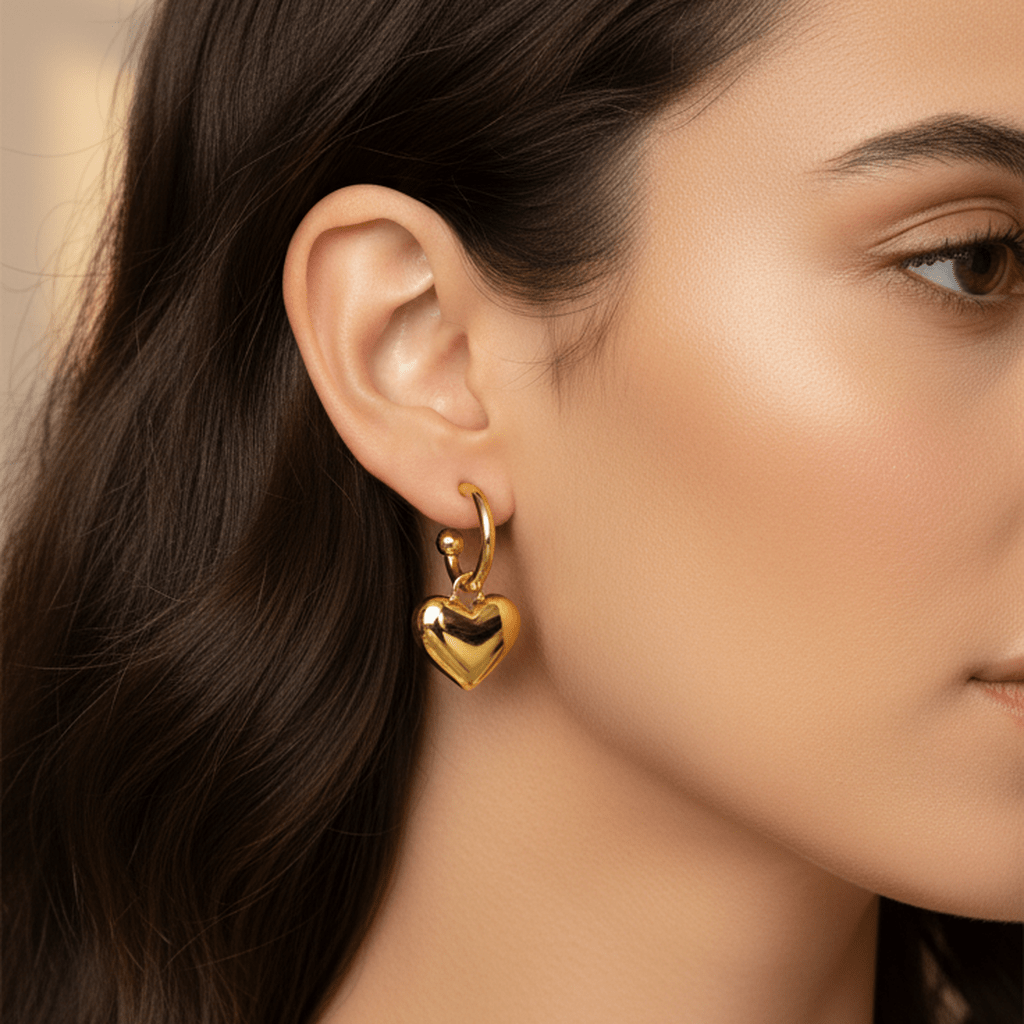 Classic Heart Studs - MacroPanora