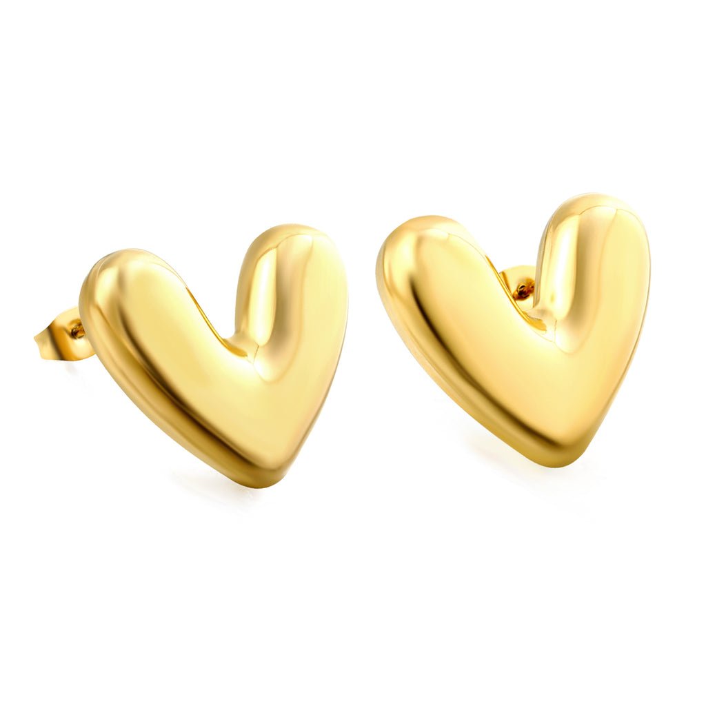 Classic Heart Studs - MacroPanora