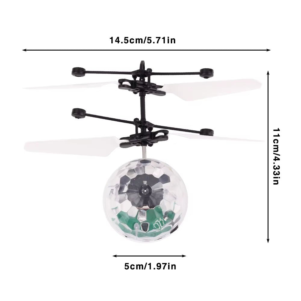 Colorful Mini Drone Shinning LED RC Drone Flying Ball Helicopter Light Crystal Ball Induction Dron Quadcopter Aircraft Kids Toys - MacroPanora