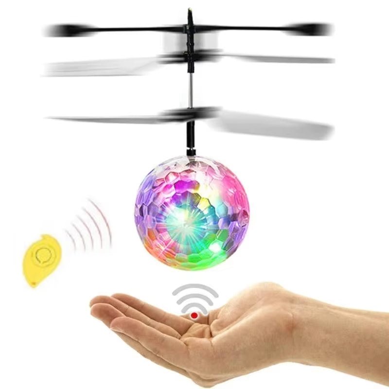 Colorful Mini Drone Shinning LED RC Drone Flying Ball Helicopter Light Crystal Ball Induction Dron Quadcopter Aircraft Kids Toys - MacroPanora