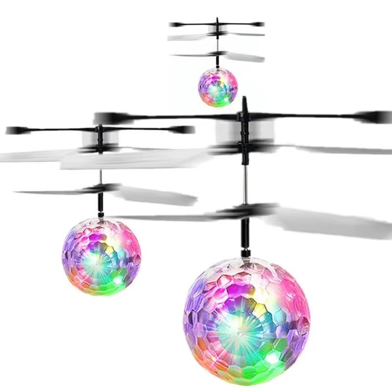 Colorful Mini Drone Shinning LED RC Drone Flying Ball Helicopter Light Crystal Ball Induction Dron Quadcopter Aircraft Kids Toys - MacroPanora
