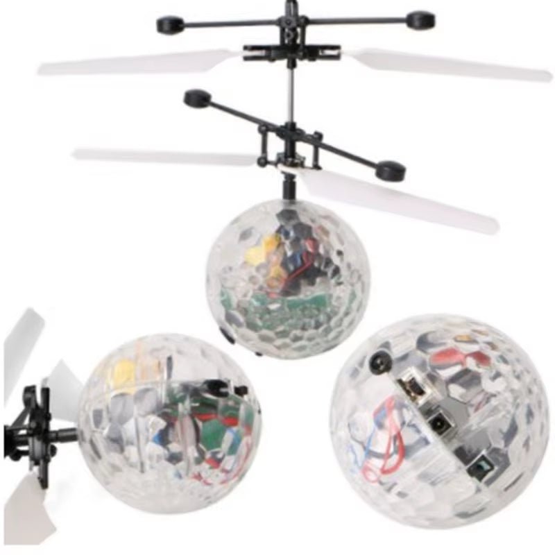 Colorful Mini Drone Shinning LED RC Drone Flying Ball Helicopter Light Crystal Ball Induction Dron Quadcopter Aircraft Kids Toys - MacroPanora