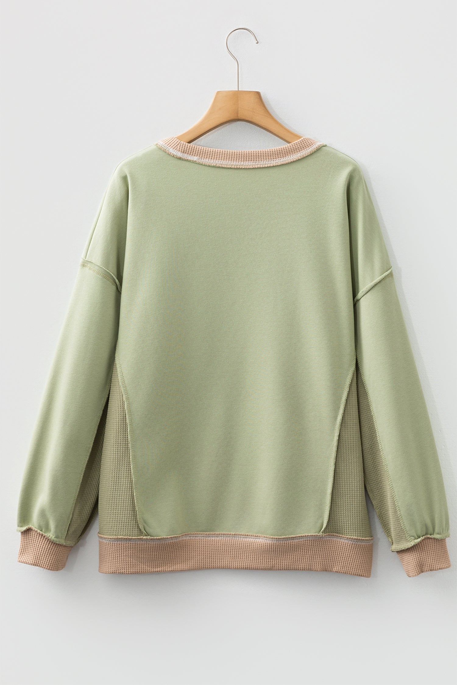 Cozy Women's Color Block Pullover Sweatshirt - Trendy Casual Style for Everyday Comfort and Relaxation - MacroPanora