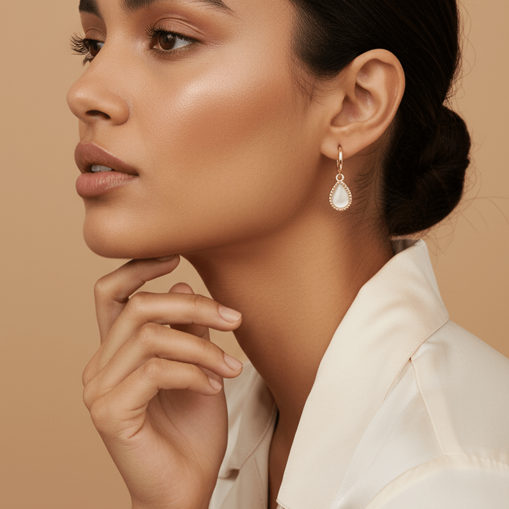 Crystal Teardrop Earrings - MacroPanora