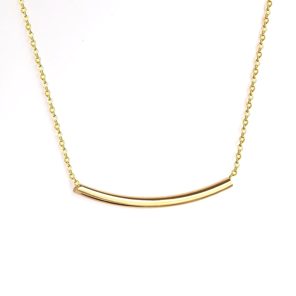 Curved Tube Pendant Choker - MacroPanora