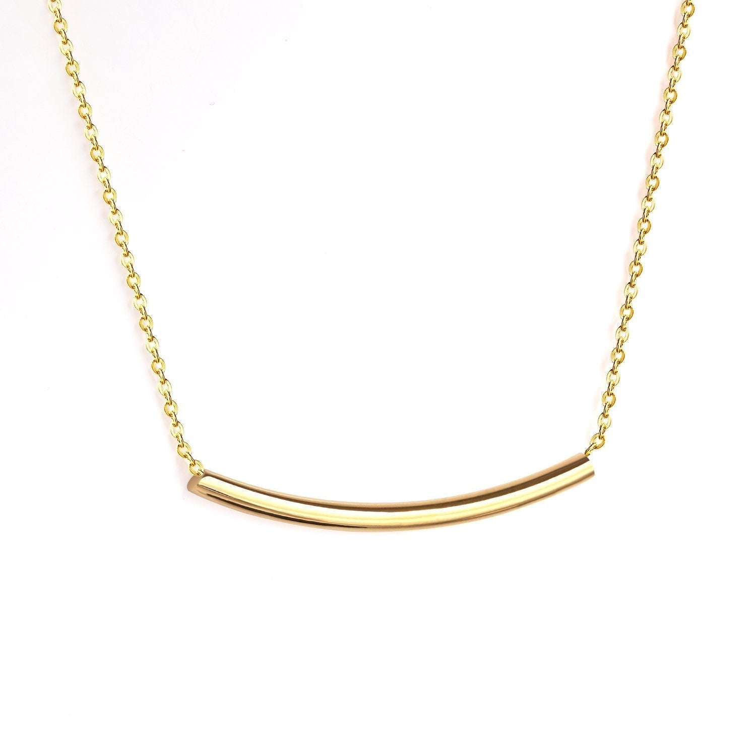 Curved Tube Pendant Choker - MacroPanora
