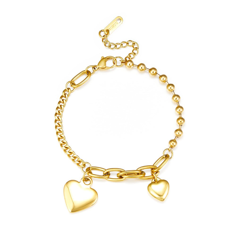 Dainty Heart Link Bracelet - MacroPanora