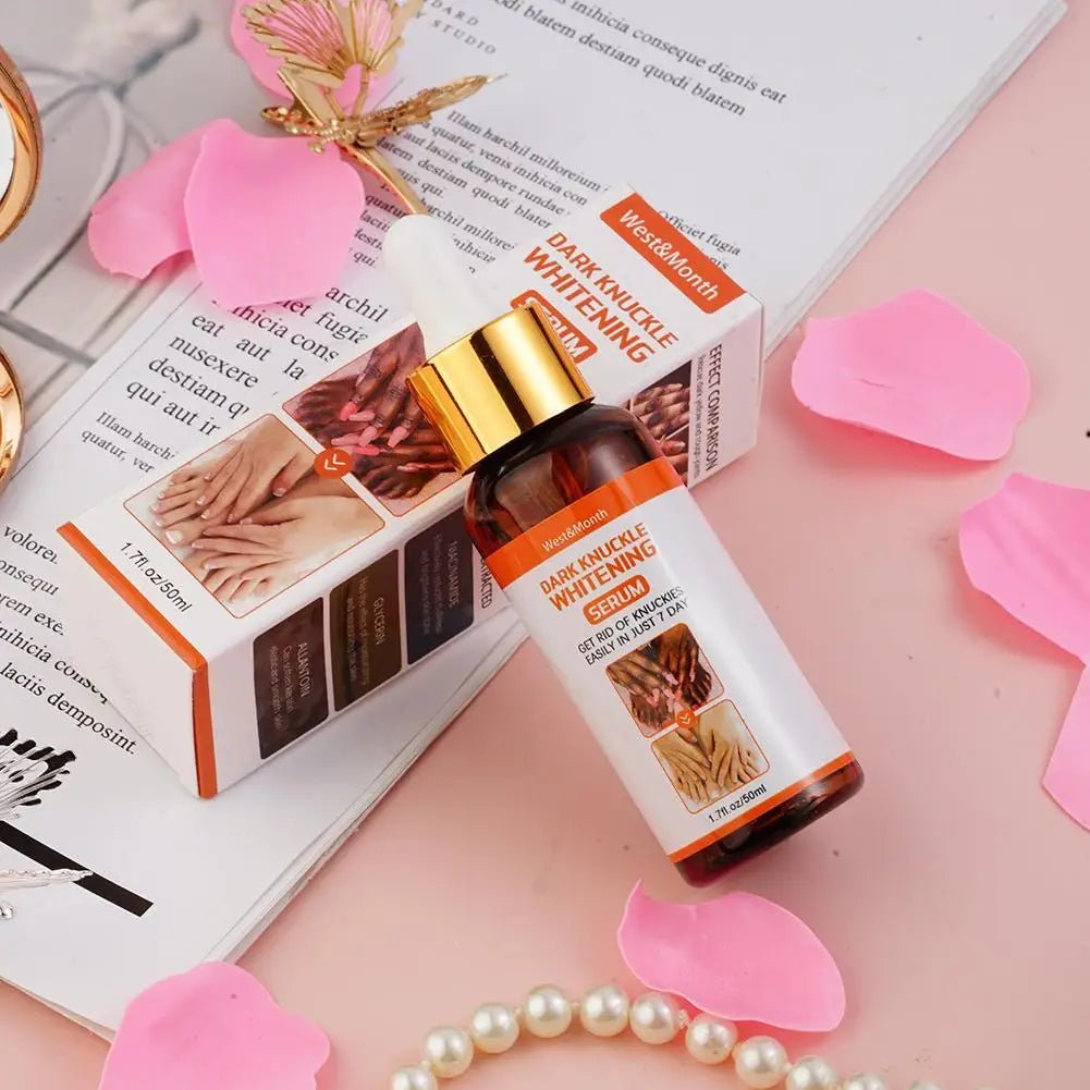 Dark Knuckles Lightening Serum Hand Knuckle Elbows Knee Lighten Oil Intense Stains Remover Products Beauty Care 50Ml - MacroPanora