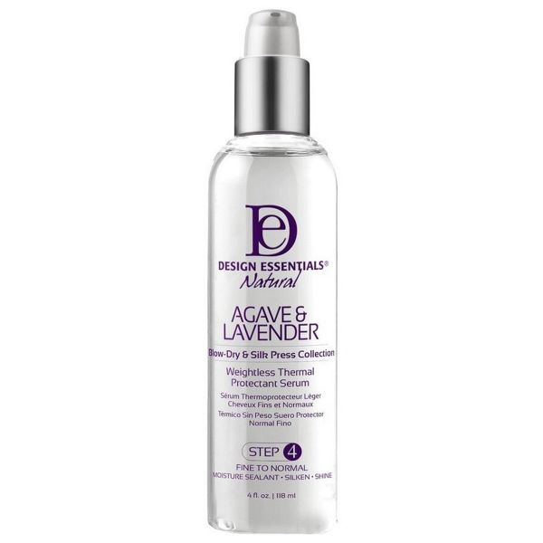 DESIGN ESSENTIALS AGAVE & LAVENDER WEIGHTLESS THERMAL PROTECTANT SERUM - MacroPanora