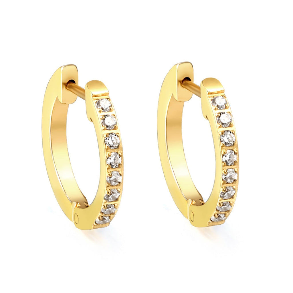 Diamond Radiance Round Earrings - MacroPanora