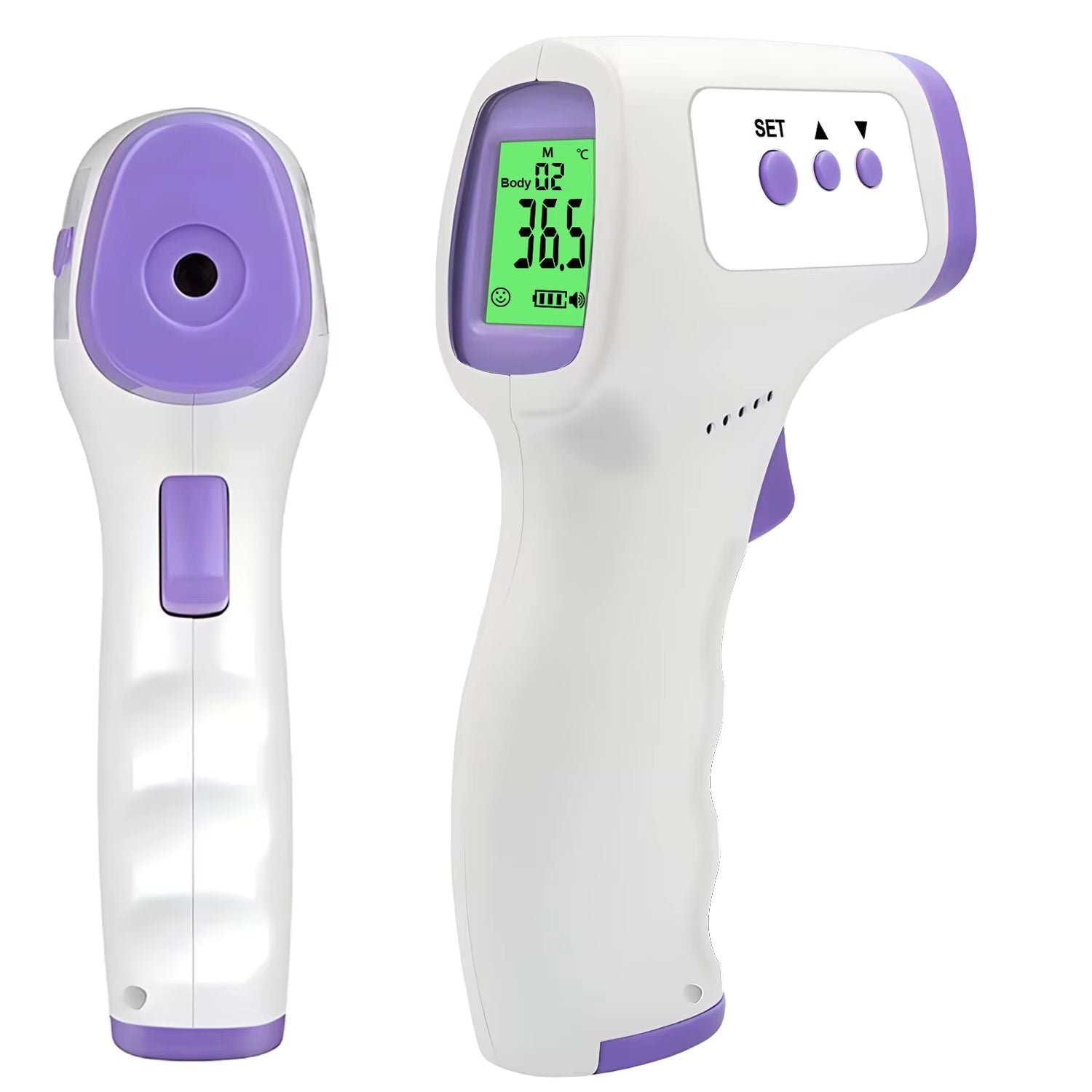 Digital Infrared Thermometer Forehead Body Non - Contact Fever Thermometers or Medical Portable Finger Pulse Oximeter Blood Oxygen - MacroPanora