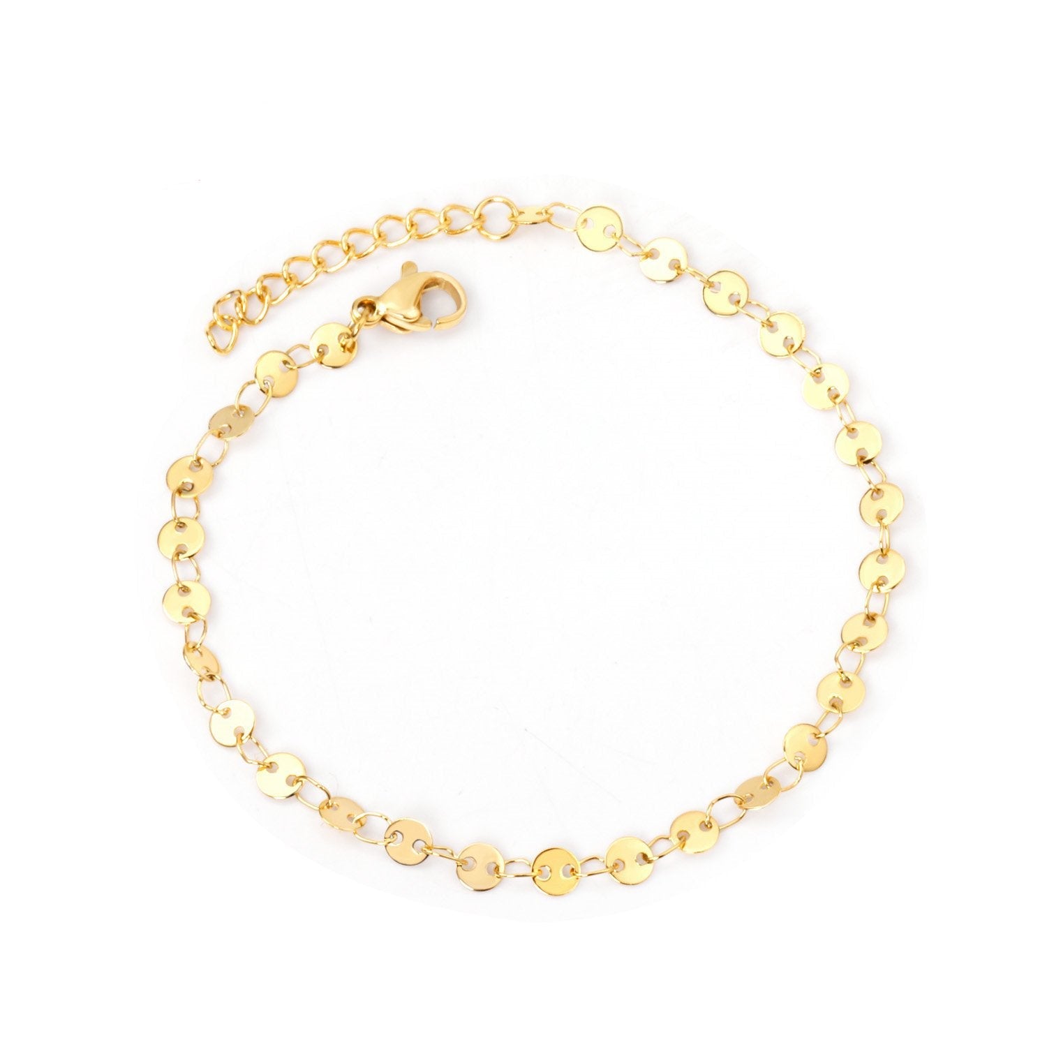 Disc Charm Link Bracelet - MacroPanora