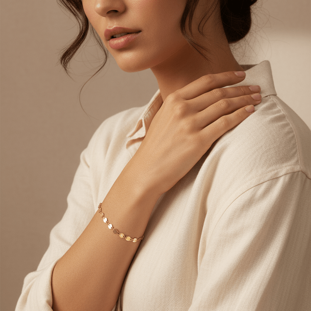 Disc Charm Link Bracelet - MacroPanora