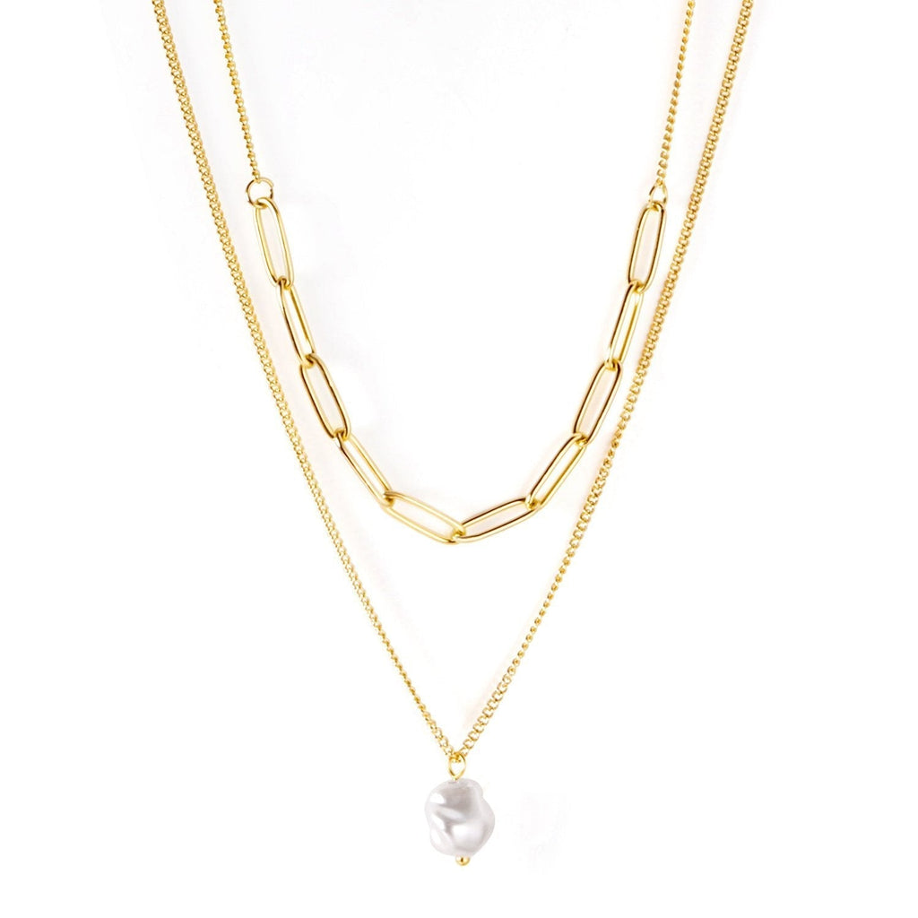 Double Chain Pearl Drop - MacroPanora