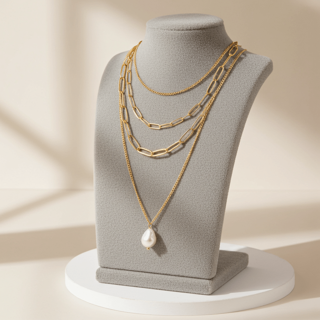 Double Chain Pearl Drop - MacroPanora