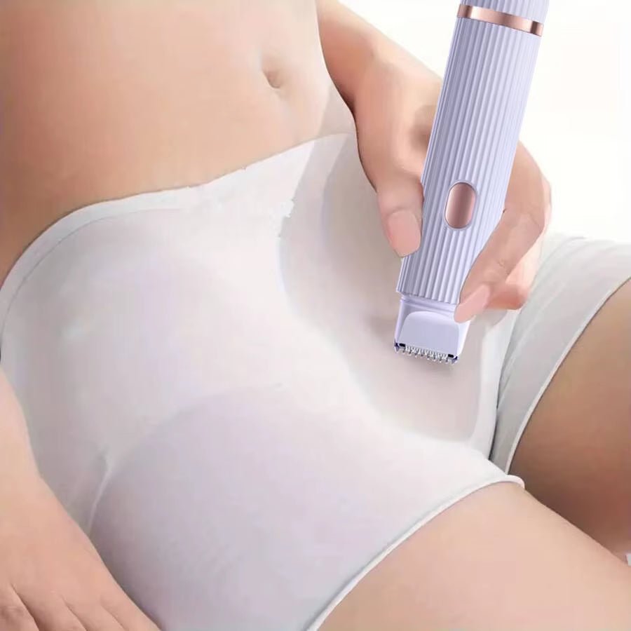 Dual - Function Women's Electric Shaver - Versatile Hair Removal for Eyebrows, Face, Legs, and Armpits, Portable Wet and Dry Use - MacroPanora