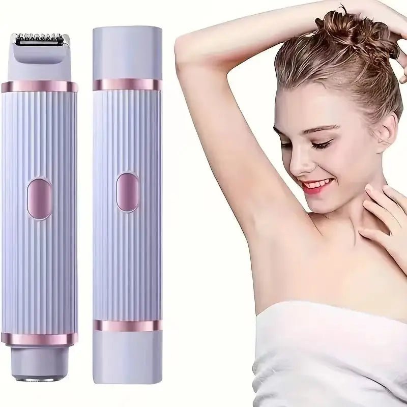 Dual - Function Women's Electric Shaver - Versatile Hair Removal for Eyebrows, Face, Legs, and Armpits, Portable Wet and Dry Use - MacroPanora
