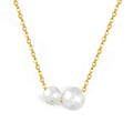 Duo Pearl Drop Necklace - MacroPanora