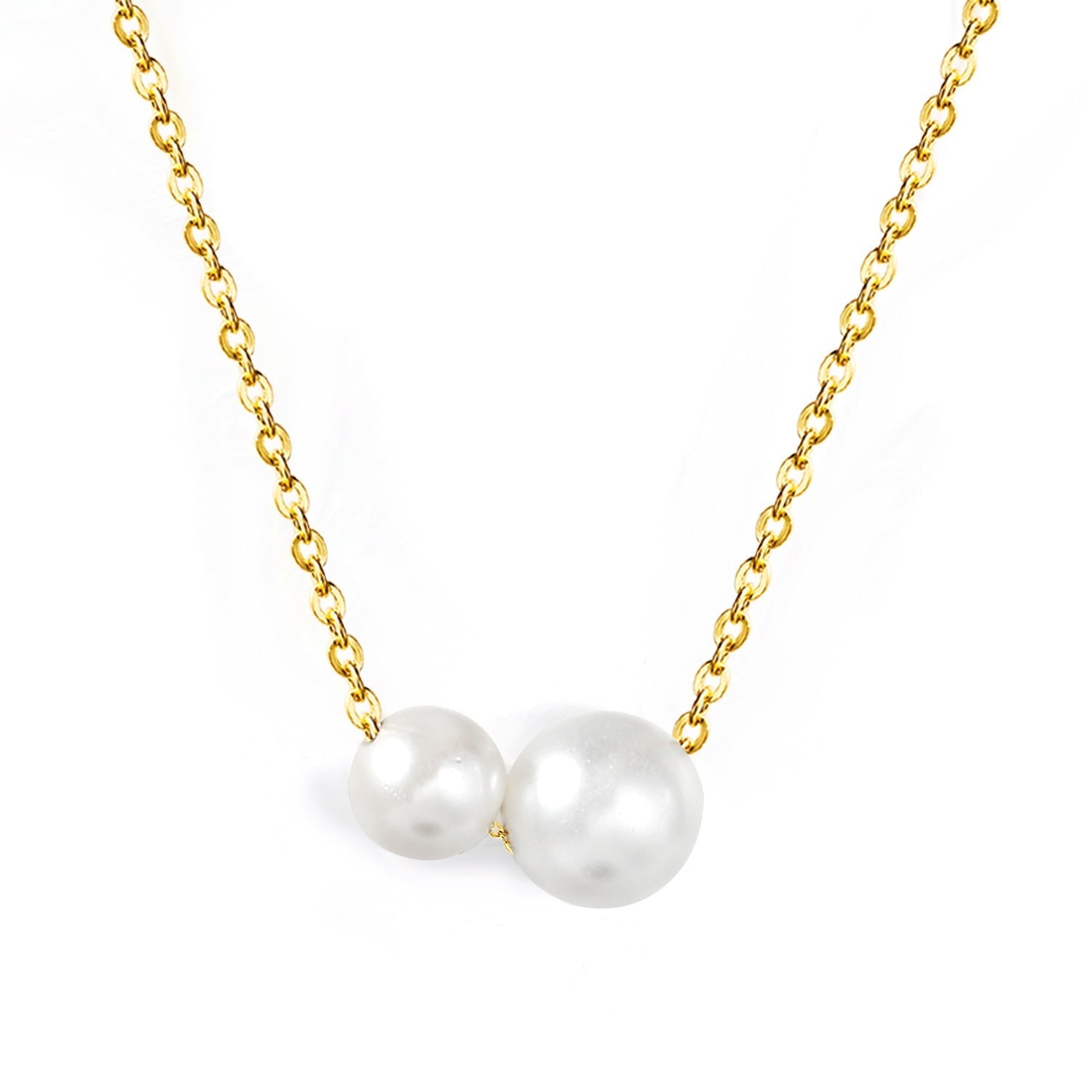 Duo Pearl Drop Necklace - MacroPanora