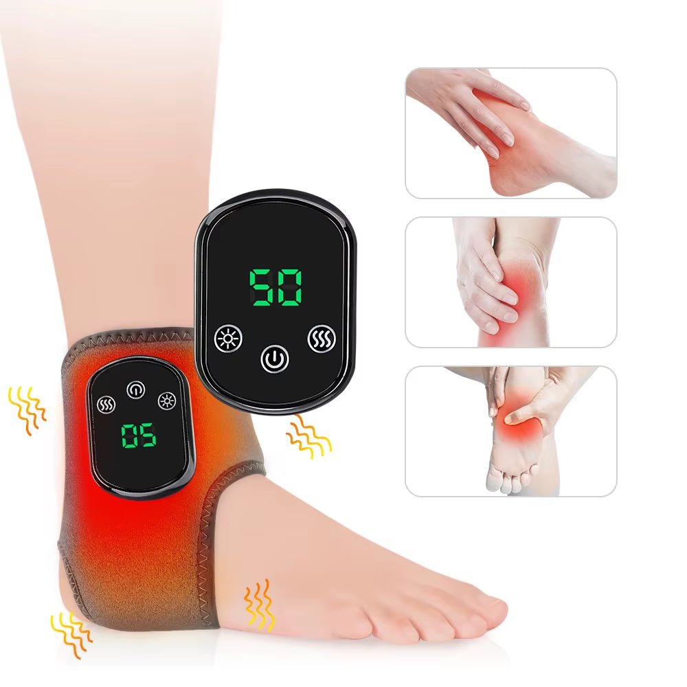 Electric Ankle Massager Ankle Brace Relaxation Treatment Air Compression Foot Massager Relieving Achilles Tendoniti - MacroPanora