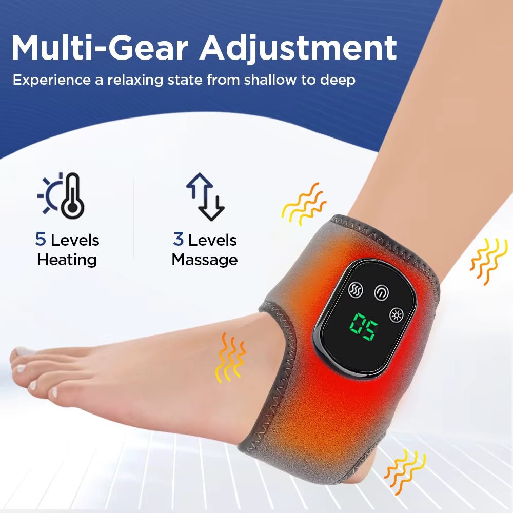 Electric Ankle Massager Ankle Brace Relaxation Treatment Air Compression Foot Massager Relieving Achilles Tendoniti - MacroPanora