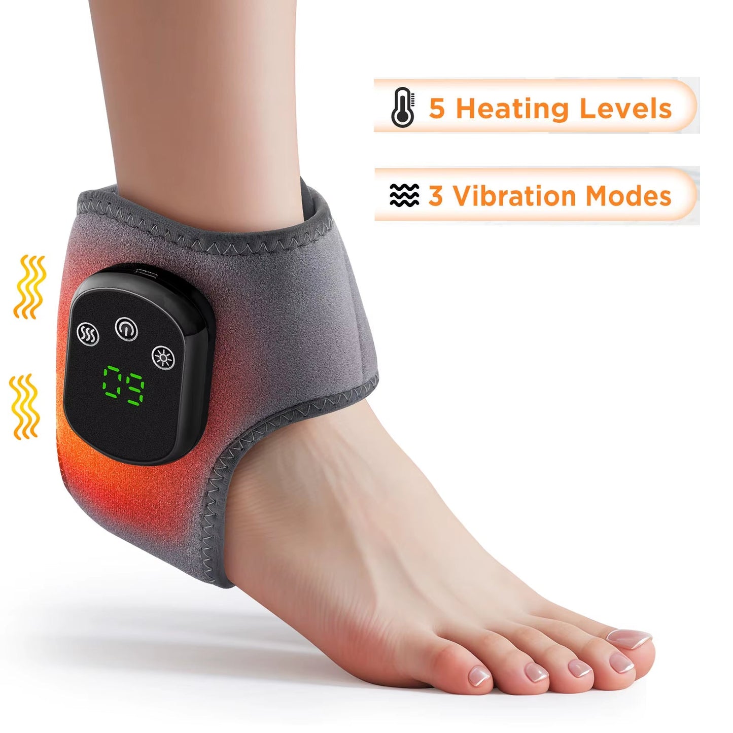 Electric Ankle Massager Ankle Brace Relaxation Treatment Air Compression Foot Massager Relieving Achilles Tendoniti - MacroPanora