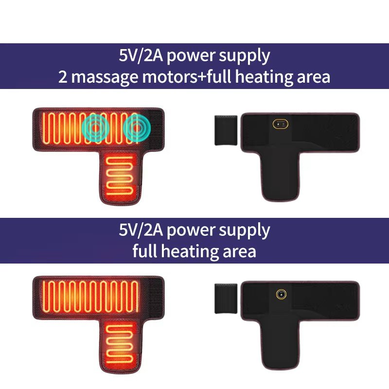 Electric Heated Ankle Massager - 3 - Level Adjustment - Muscle Relax & Ankle Joint Comfort - Foot Care for Fitness Fans/Seniors - MacroPanora