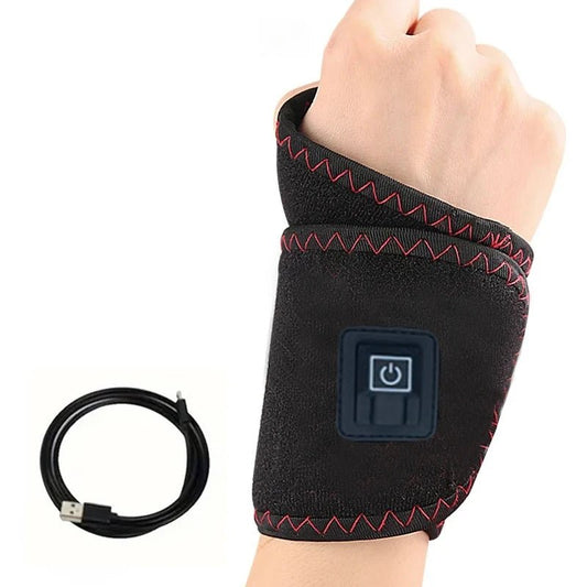 Electric Heating Wrist Protector Sports Protection Breathable USB Heated Hand Massager Support Wristband Pad Healthy Care Tools - MacroPanora