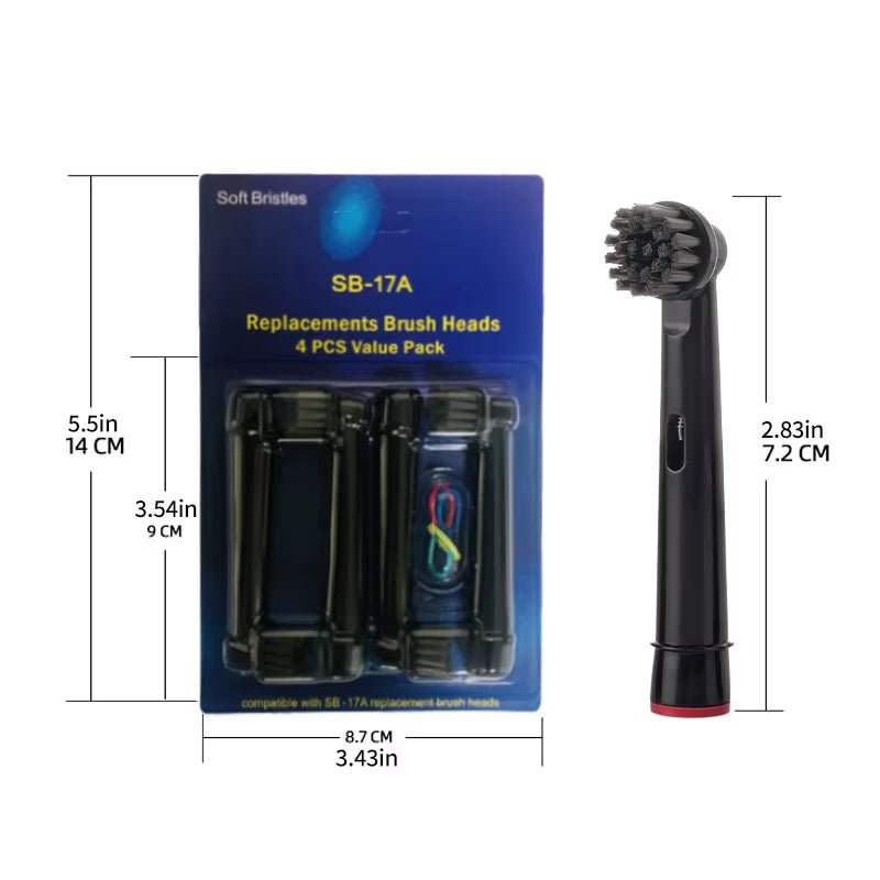 Electric Toothbrush Replacement Brush Heads for Oral Basic Cleaning - B Toothbrush Nozzle Bristlesd100 D25 D30 D32 4739 3709 3744 - MacroPanora