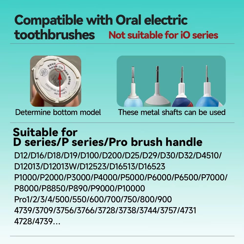 Electric Toothbrush Replacement Brush Heads for Oral Basic Cleaning - B Toothbrush Nozzle Bristlesd100 D25 D30 D32 4739 3709 3744 - MacroPanora