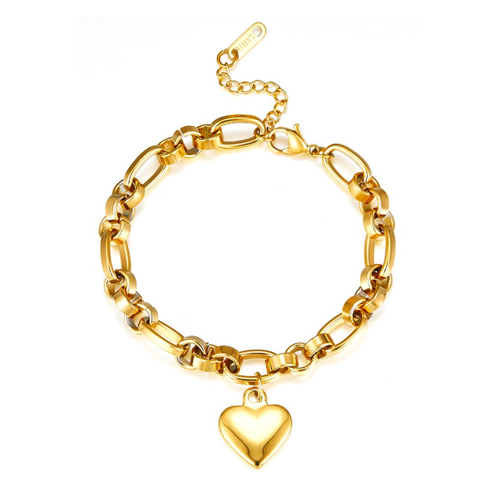 Elegant Heart Chain Bracelet - MacroPanora