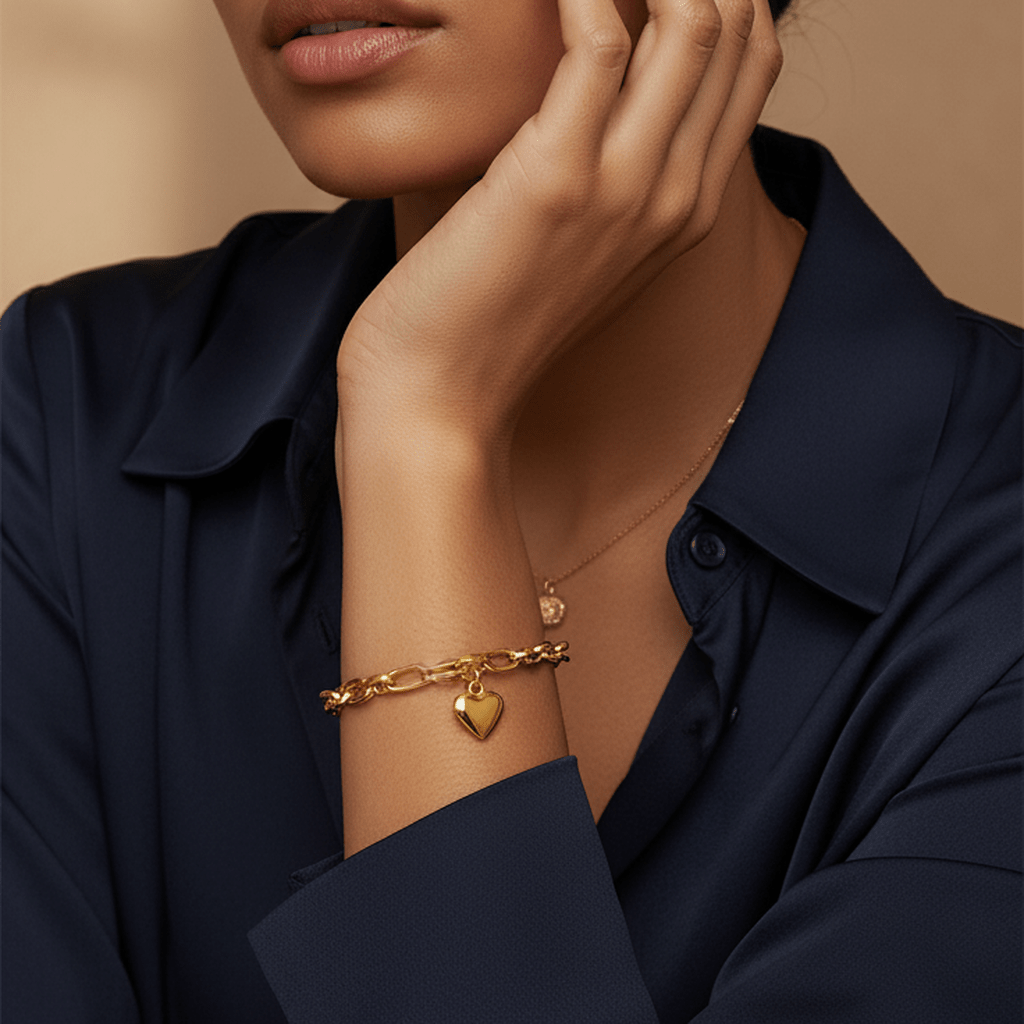 Elegant Heart Chain Bracelet - MacroPanora