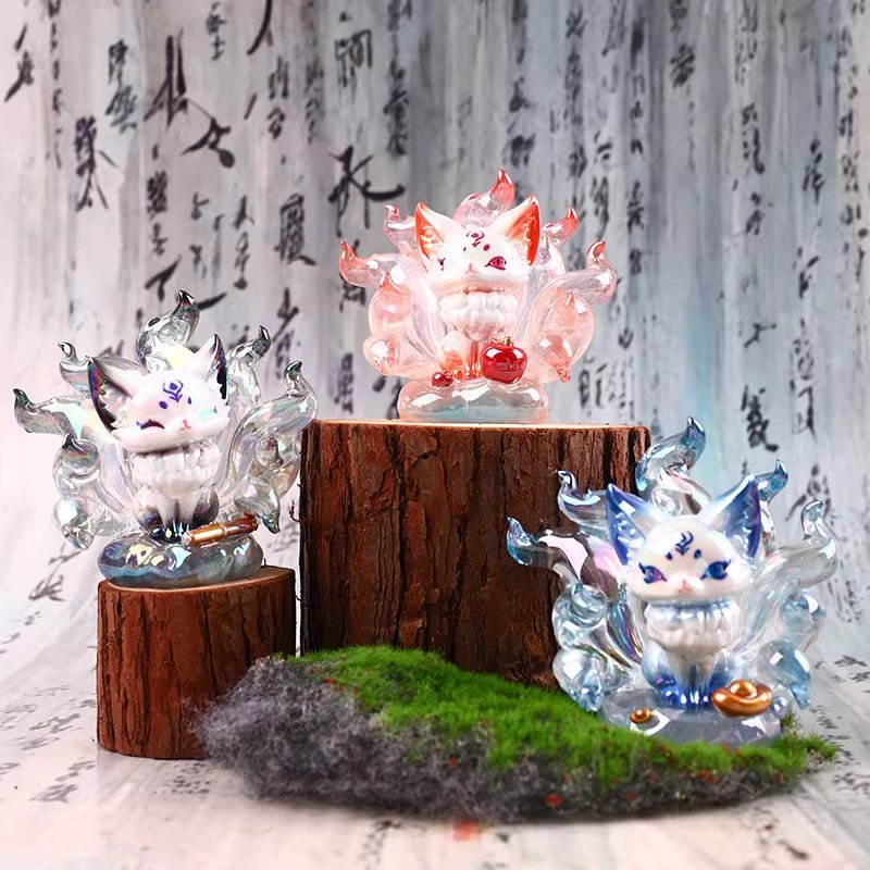 Elegant Nine - Tailed Fox Fairy Blind Box - Chaozhou Play Doll Desktop Decoration and Mysterious Surprise Gift for Birthdays - MacroPanora