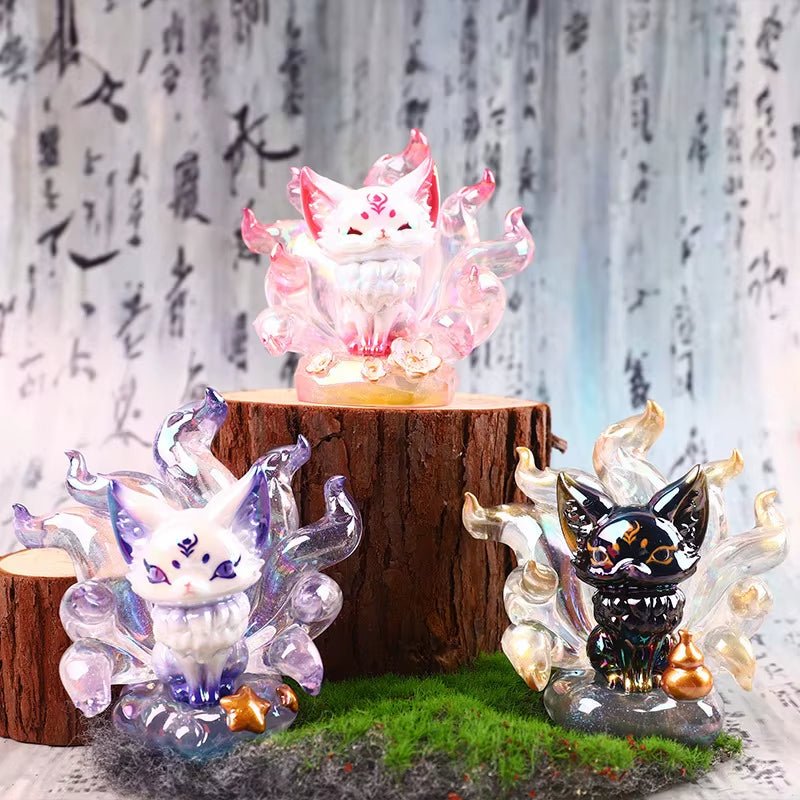 Elegant Nine - Tailed Fox Fairy Blind Box - Chaozhou Play Doll Desktop Decoration and Mysterious Surprise Gift for Birthdays - MacroPanora