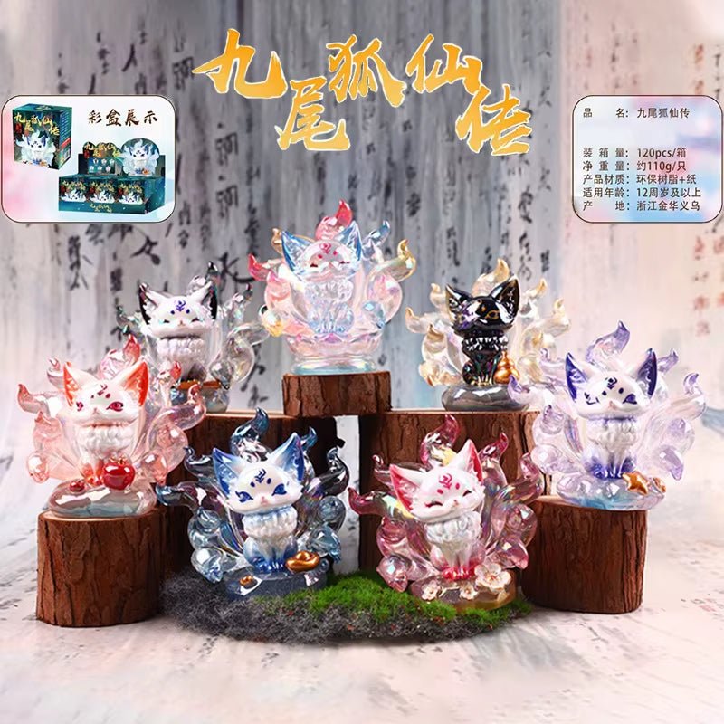 Elegant Nine - Tailed Fox Fairy Blind Box - Chaozhou Play Doll Desktop Decoration and Mysterious Surprise Gift for Birthdays - MacroPanora