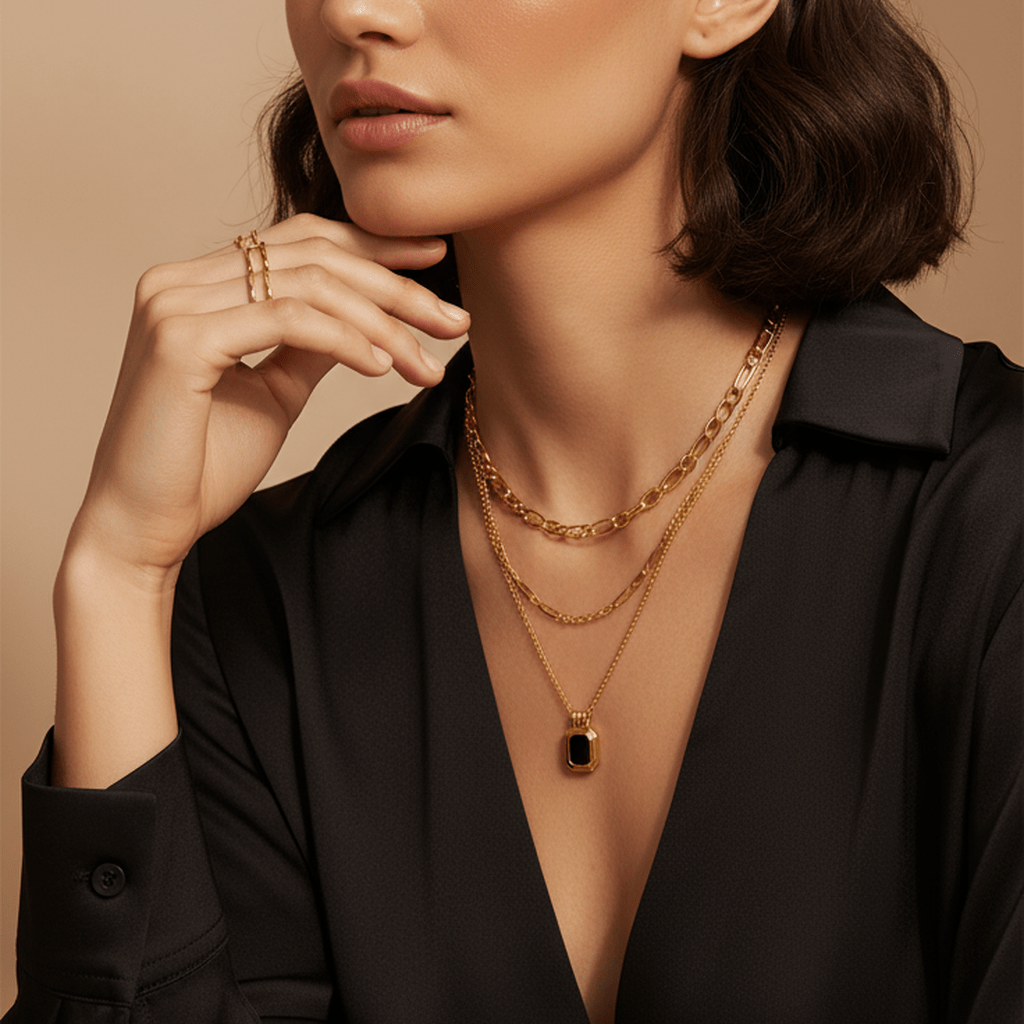 Emerald Bar Double Chain - MacroPanora