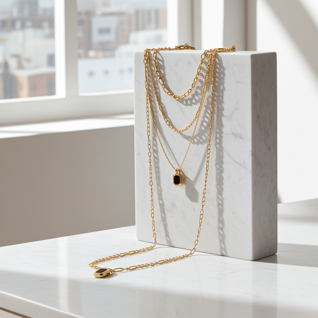 Emerald Bar Double Chain - MacroPanora