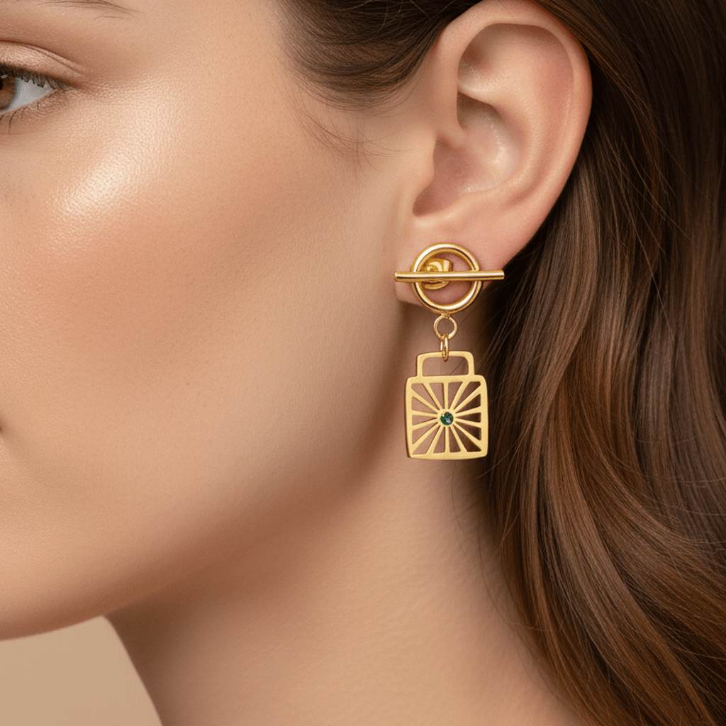 Emerald Geometric Drops - MacroPanora