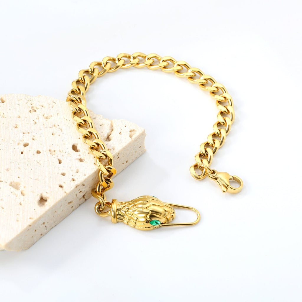 Emerald Serpent Bracelet - MacroPanora