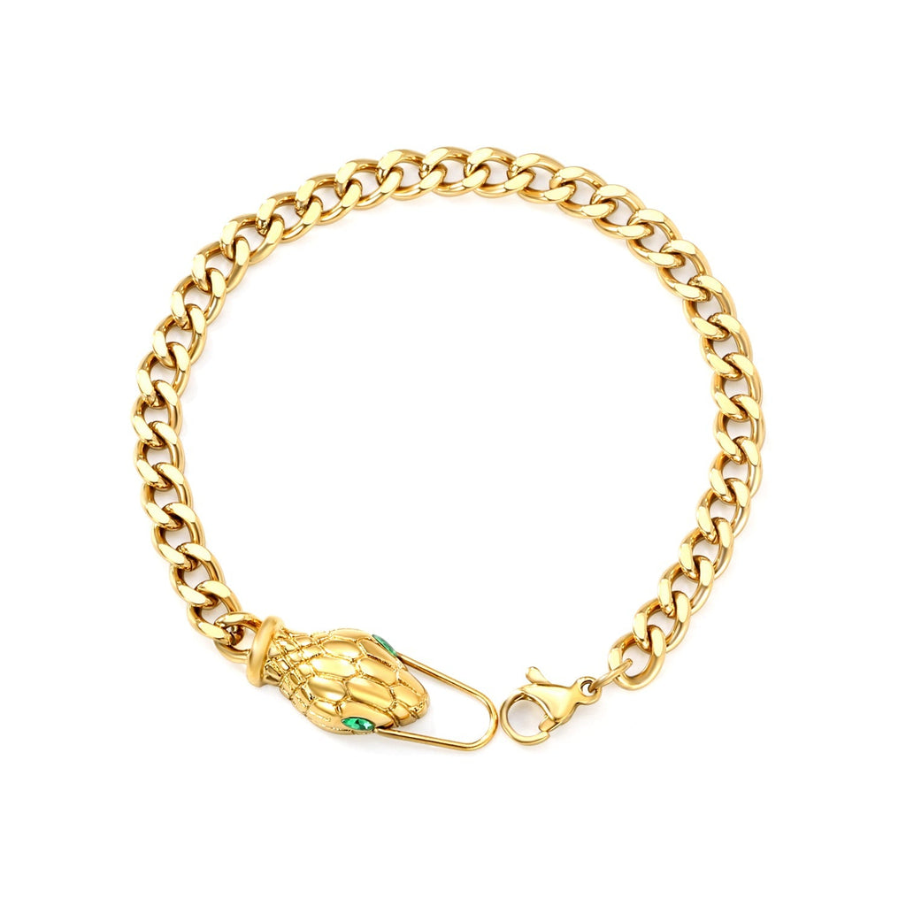 Emerald Serpent Bracelet - MacroPanora