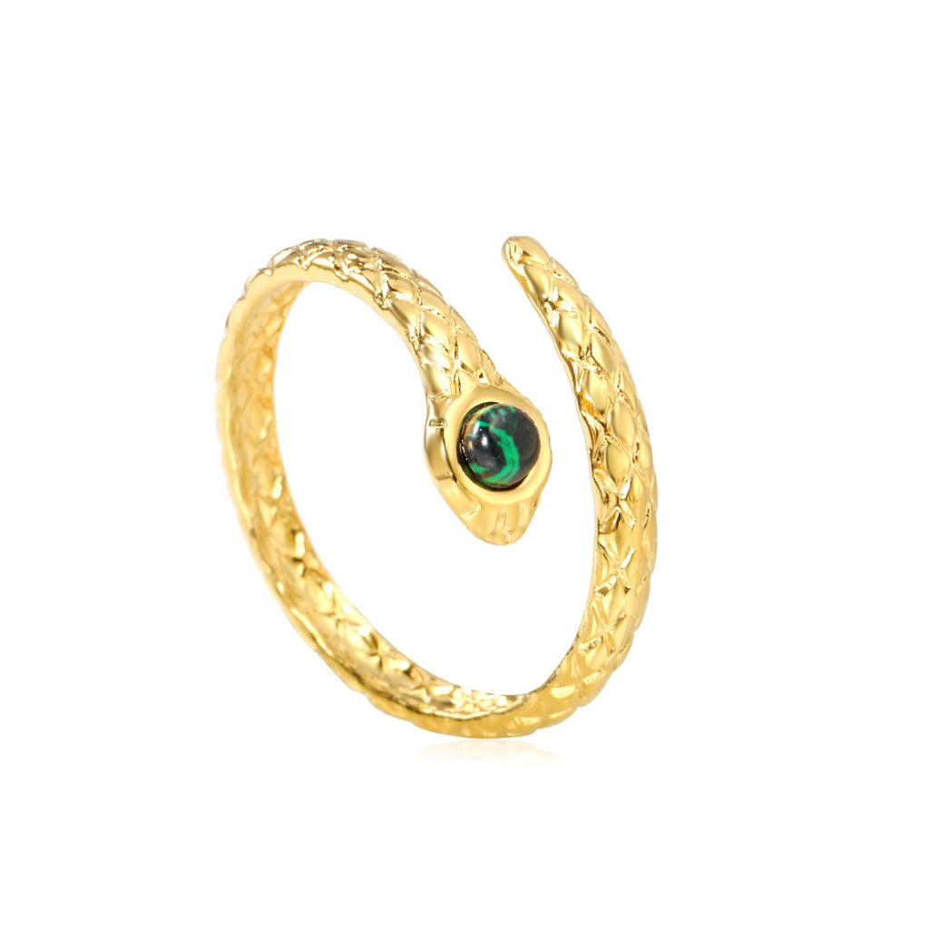 Emerald Twist Stainless Ring - MacroPanora