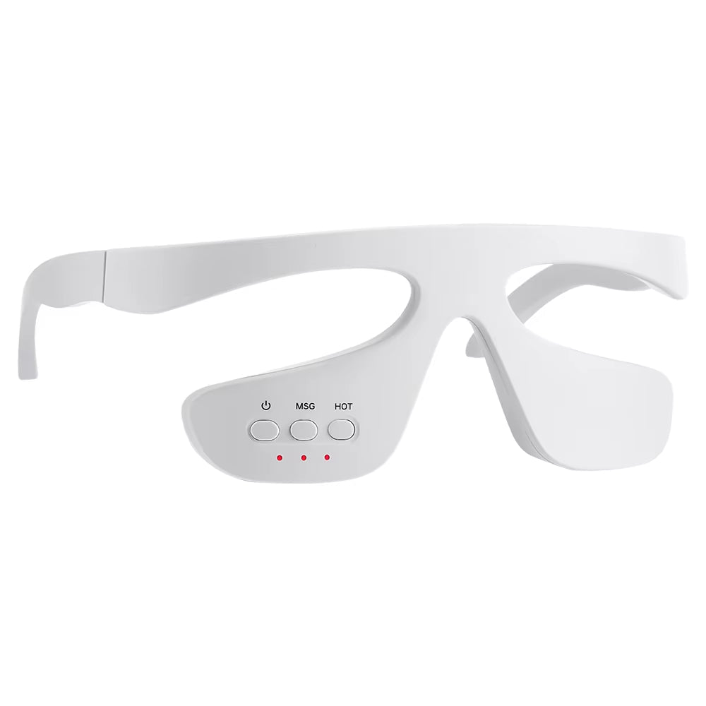 EMS 3D Eye Beauty Massager 3 Gear Red Light Microcurrent Remove Eye Bags Dark Circles Puffiness Hot Compress Relieve Eye Fatigue - MacroPanora