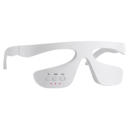 EMS 3D Eye Beauty Massager 3 Gear Red Light Microcurrent Remove Eye Bags Dark Circles Puffiness Hot Compress Relieve Eye Fatigue - MacroPanora