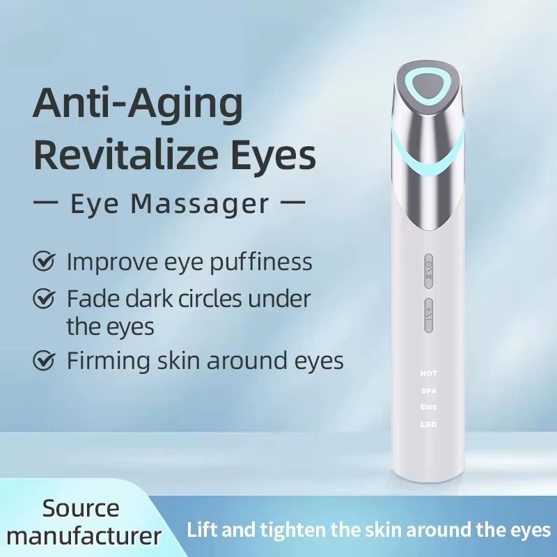 EMS Microcurrent Wireless Eye Lifting anti Wrinkles Pen Eye Bags Dark Anti - Puffiness Device for Eye Massage Tools - MacroPanora