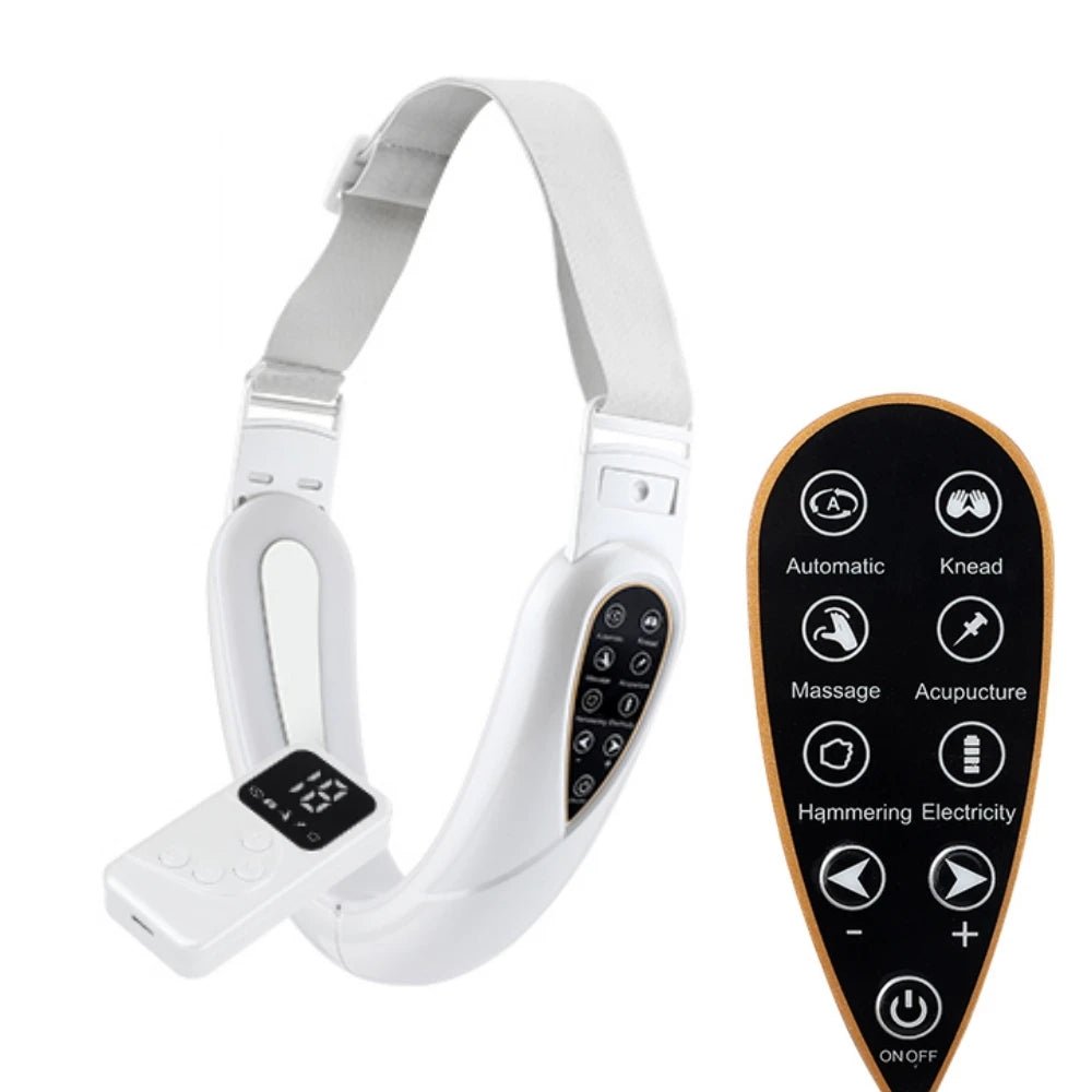 Face Lifting Device Red Light Skin Rejuvenation V Face Massager Double Chin Lift up with Remote Control Facial Beauty Instrument - MacroPanora