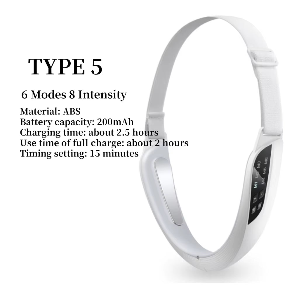 Face Lifting Device Red Light Skin Rejuvenation V Face Massager Double Chin Lift up with Remote Control Facial Beauty Instrument - MacroPanora